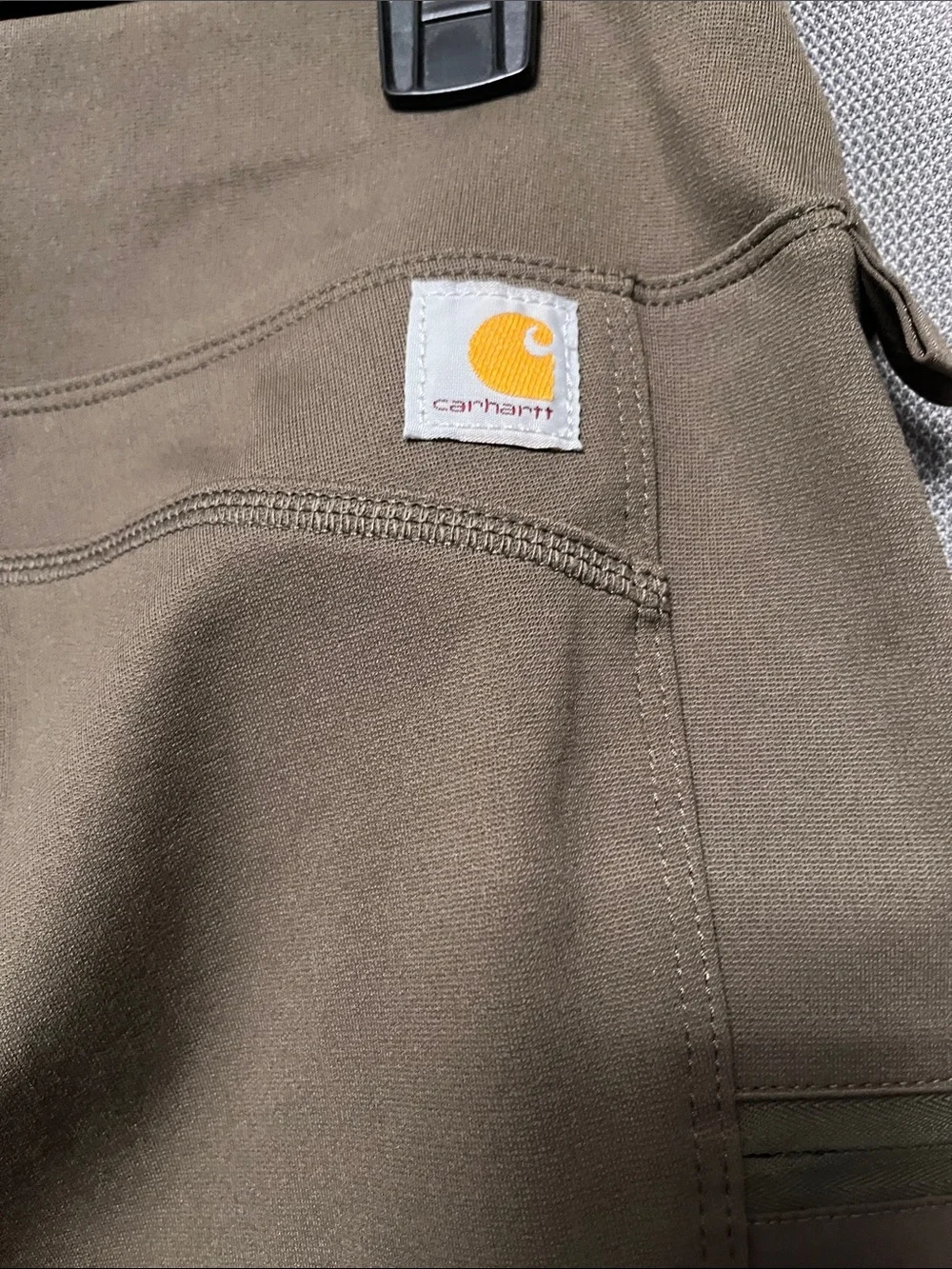 Carhartt Olive Brown Leggings with Utility Pockets - Picture 3 of 8